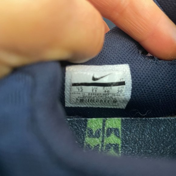 Nike Seattle Sehawks Shoes Mens Size 12 - Picture 5 of 6